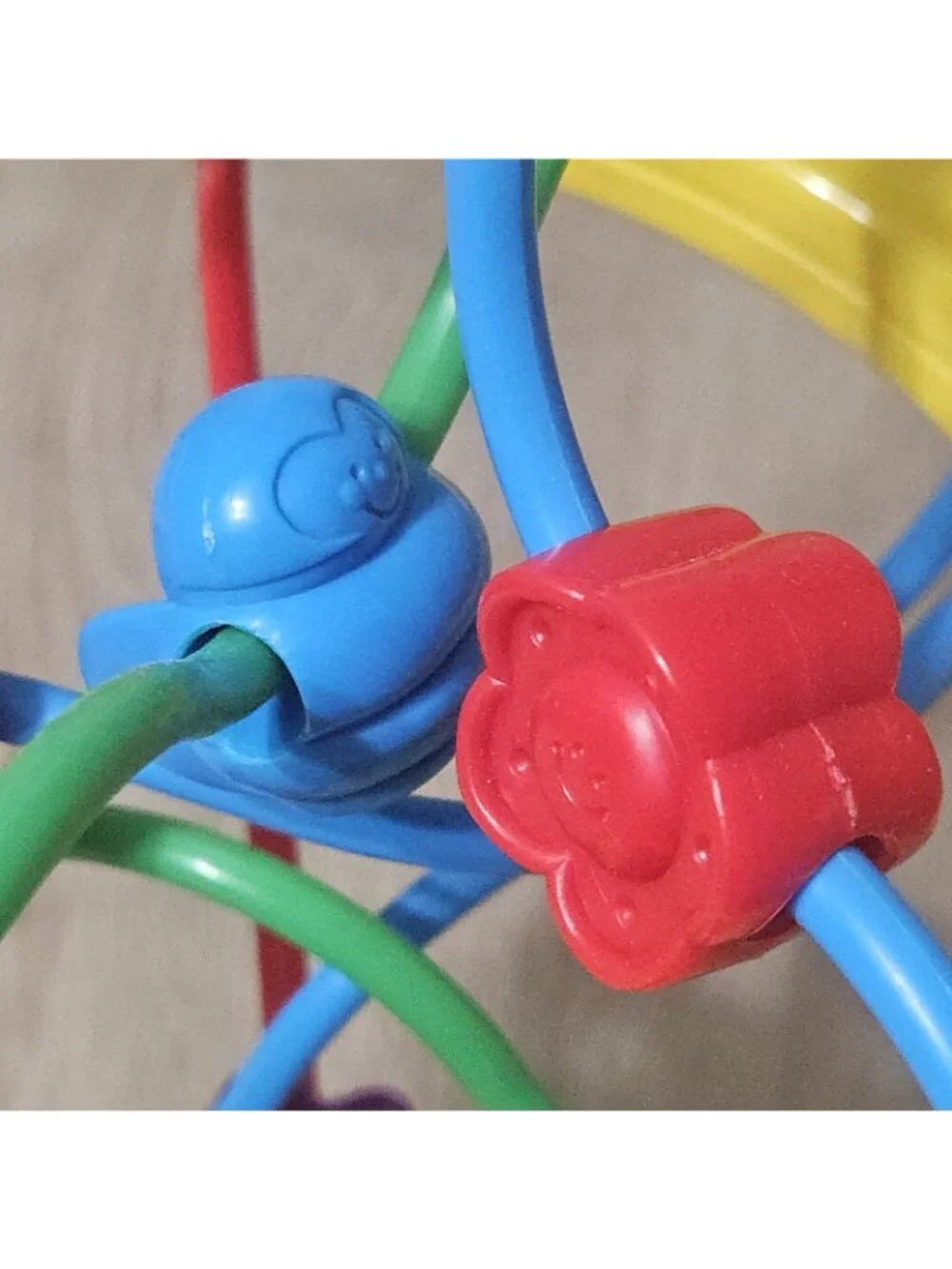 Vintage Fischer Price 1995 Fun To Discover Developmental Colorful Bead Ball Maze